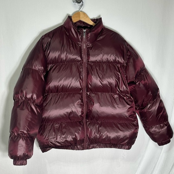 PacSun Burgundy Puffer Jacket - Picture 5 of 8